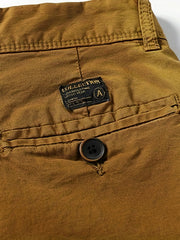 Men's Lightweight Cotton Cargo Shorts with Flap Pocket