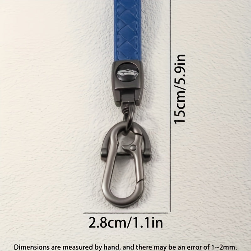 2pcs Single Layer Keychain with Metal Buckle and Screwdriver