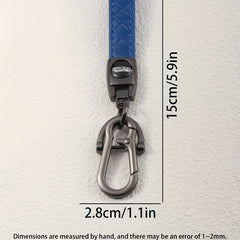 2pcs Single Layer Keychain with Metal Buckle and Screwdriver