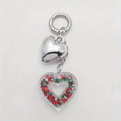 Butterfly Heart Keychain Acrylic Animal Key Ring Women Christmas Gift