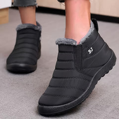 Women's Winter Snow Boots Waterproof Lightweight Slip-on Warm Ankle Boots