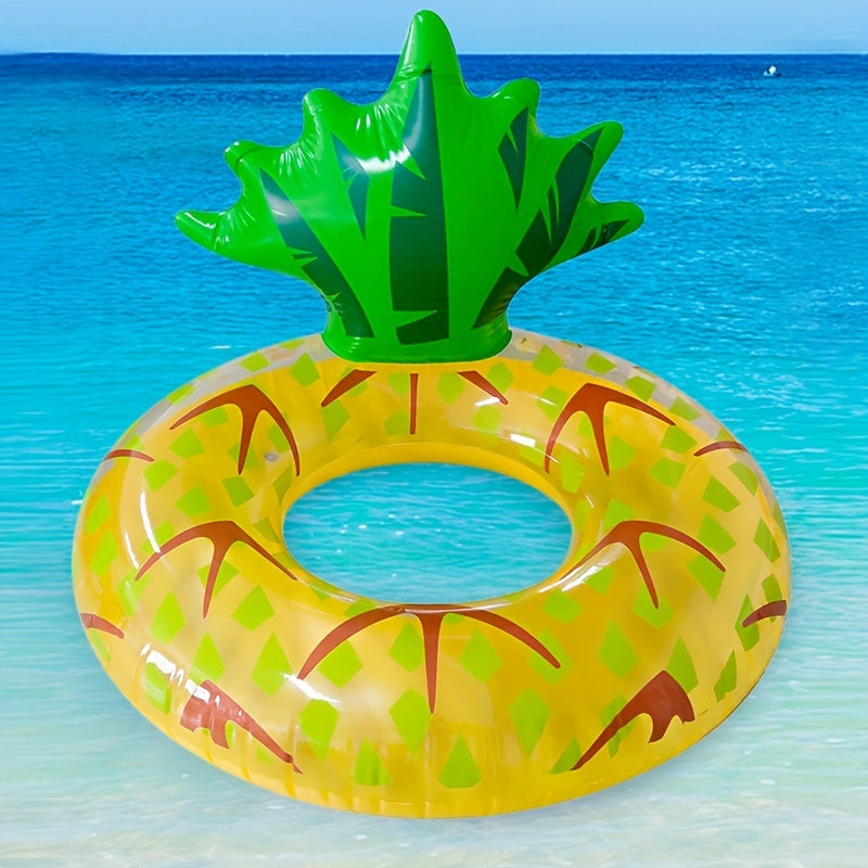 Summer Pineapple Inflatable Swimming Ring Safe Comfort Floating