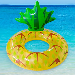Summer Pineapple Inflatable Swimming Ring Safe Comfort Floating