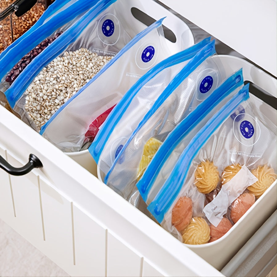 2pcs Reusable Sous Vide Bags, Vacuum Sealer Zipper Bags