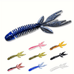 10pcs Fishing Lures Soft Bait Trout Worm Wobbler Swimbait Fishing Tackle
