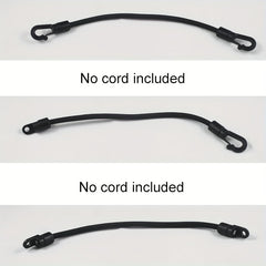 12pcs Bungee Shock Cord Hook Open End Hooks Plastic Rope Terminal Ends Hooks