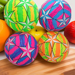 Rainbow Star Soccer Ball for Kids Colorful PVC Indoor Outdoor Beach Ball