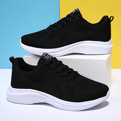 Women's Breathable Sporty Running Shoes Lace up Casual Sneakers