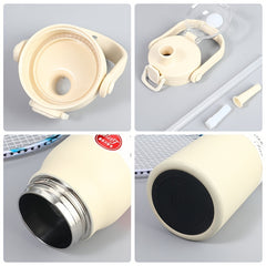 1300ML Stainless Steel Insulation Cup With Handle & Straw