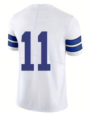 Men's Breathable Rugby Jersey Active V Neck Short Sleeve Uniform