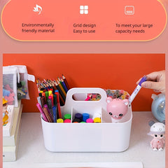 Portable Desktop Pen Holder Storage Box for Paintbrushes and Pencils