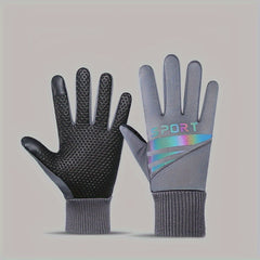 Winter Fleece Lined Warm Gloves For Women Men Anti Slip Waterproof Gloves