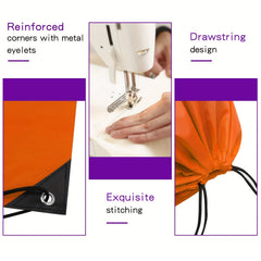 Unisex Drawstring Backpack Sports Storage Bags For Gym & Outdoor Activities
