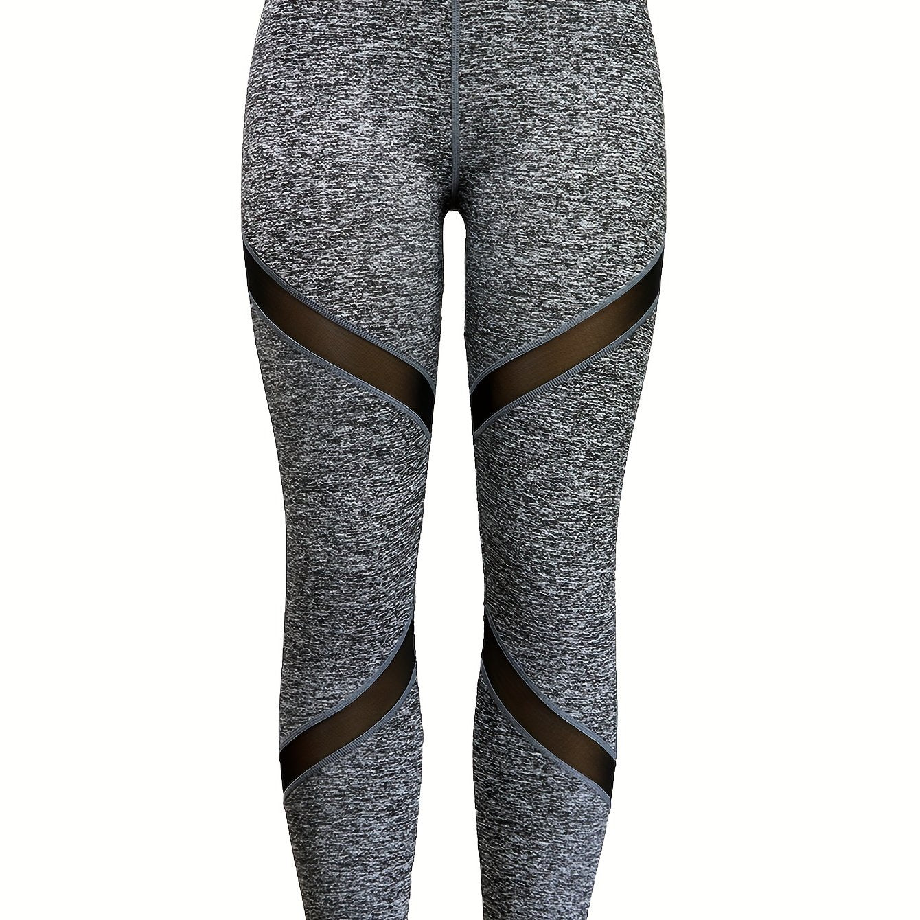 Women's Mesh Patchwork Yoga Leggings Butt Lifting High Stretch Pants