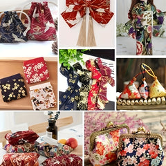 50pcs Japanese Style Cotton Fabric PreCut - DIY Sewing Supplies for Patchwork