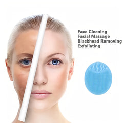 Silicone Oval Face Washing Brush Soft Cleansing Brush for Baby and Adults