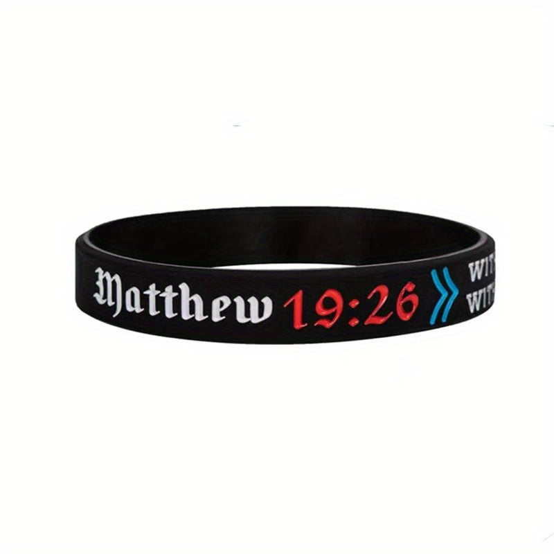 Christian Bible Silicone Bracelet for Praying