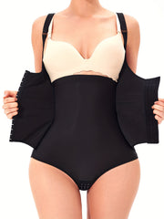 Front Buckle Shaping Bodysuit Tummy Control Butt Lifting Open Bust Body Shaper