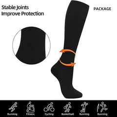 3 Pairs Compression Socks for Sports and Biking