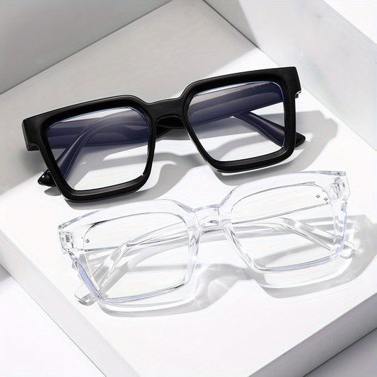 2pcs Men's Decorative Glasses Set