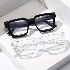 2pcs Men's Decorative Glasses Set