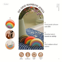 Montessori Rainbow Building Blocks - Creative Folding Toy for Kids