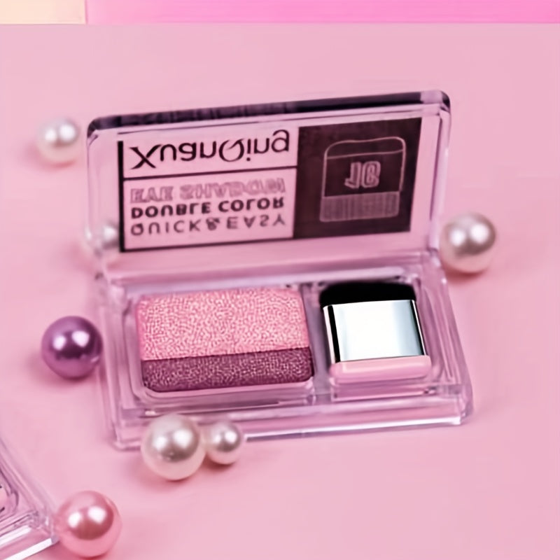 Pink Rose Eyeshadow Palette Double Colors Gradient Long Lasting Eye Makeup