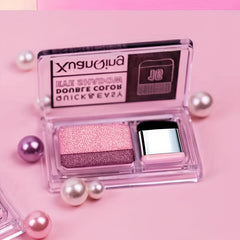 Pink Rose Eyeshadow Palette Double Colors Gradient Long Lasting Eye Makeup