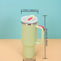 1200ml Stainless Steel Insulation Cup with Straw, Outdoor Sports Gift