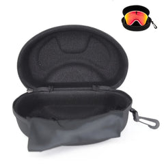 Skiing Snowboard Glasses Storage Box Hard Case Ski Goggle Portable Zipper