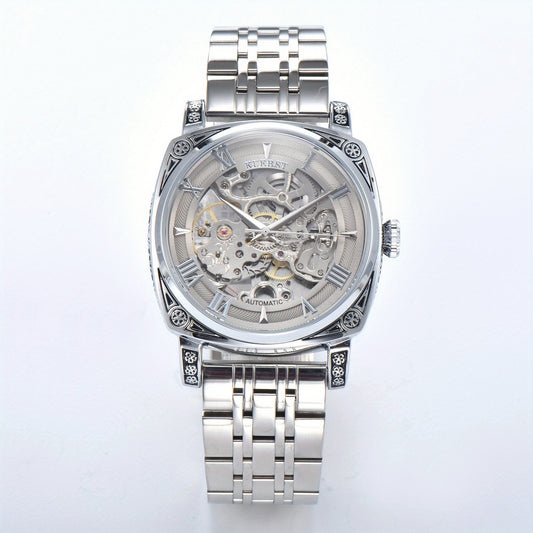 Clearance Promotion Steel Belt Automatic Mechanical Watch