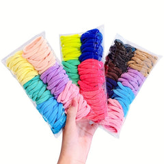 50pcs Hair Ties Set Elastic Hair Bands Accessories for Girls