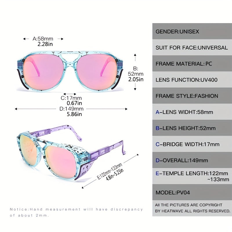 Steampunk Men's Polarized Sunglasses Retractable Legs UV400