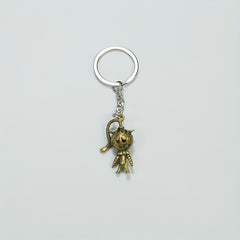 Retro 3D Hollow Robot Key Chain Bag Pendant Christmas Gift