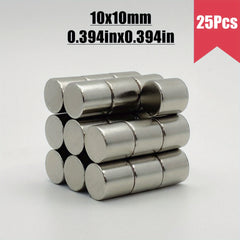 25x 10x10mm Neodymium Magnets Heavy Duty Rare Earth Crafts Construction Office