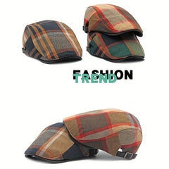 Meromibe Newsboy Cap Beret Hat Men Adjustable Painter Driving Cap Winter Autumn
