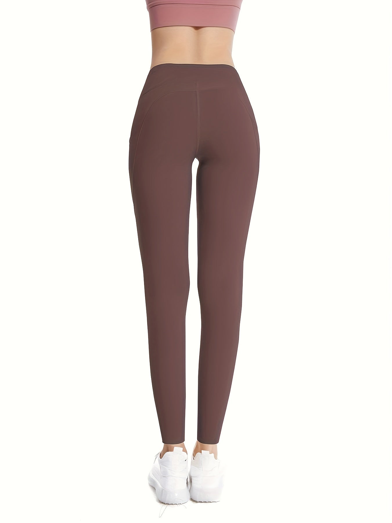 Yoga Leggings With Pocket High Waist Tight Pants