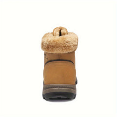 Men's High Top Hiking Boots Plush Lining Snow