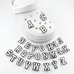 26pc Letters Style Shoe Charms For Clogs Wristband Bracelet Party