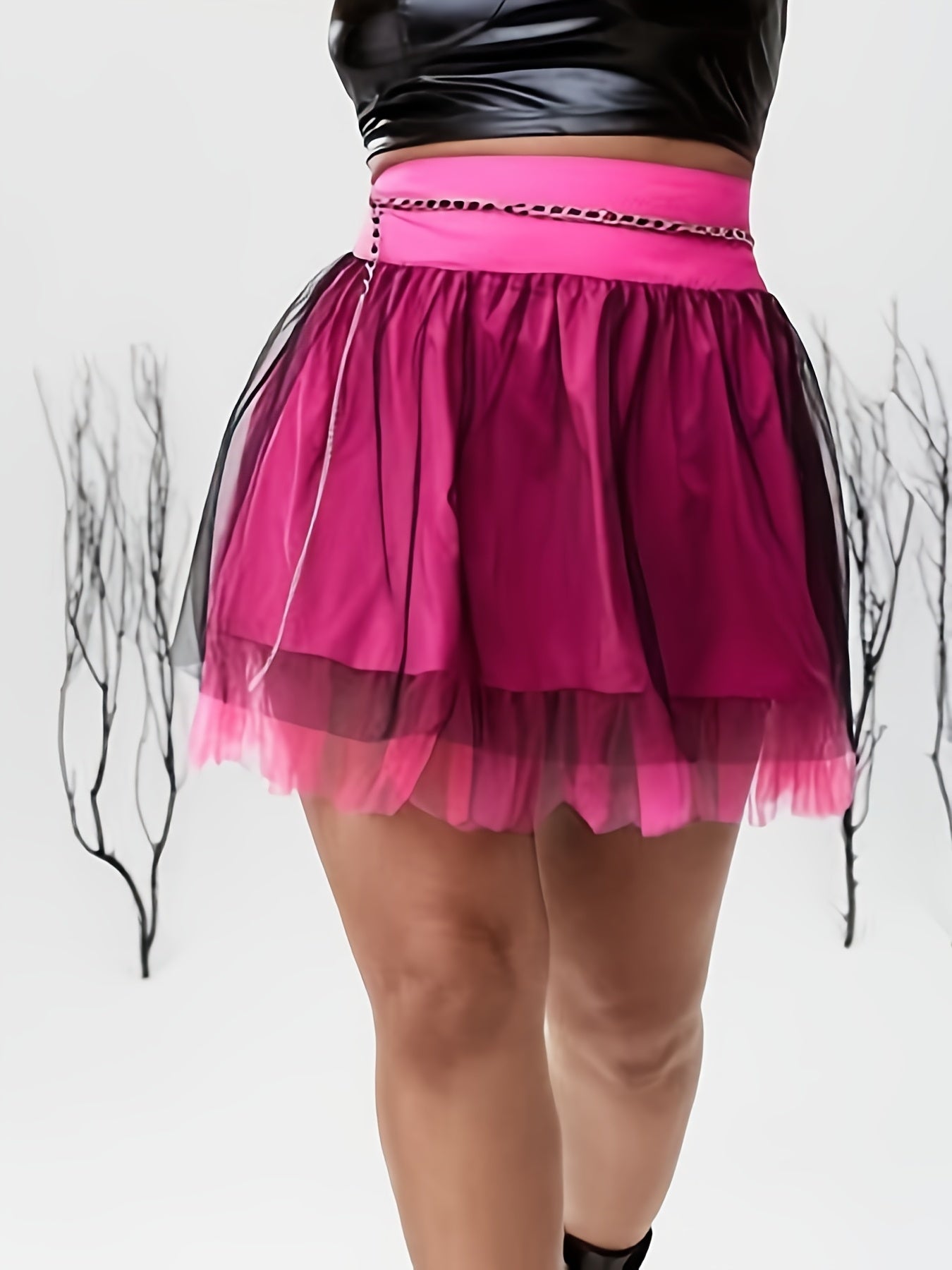 Punk Skirt Women's Mesh High Rise Mini Balletcore