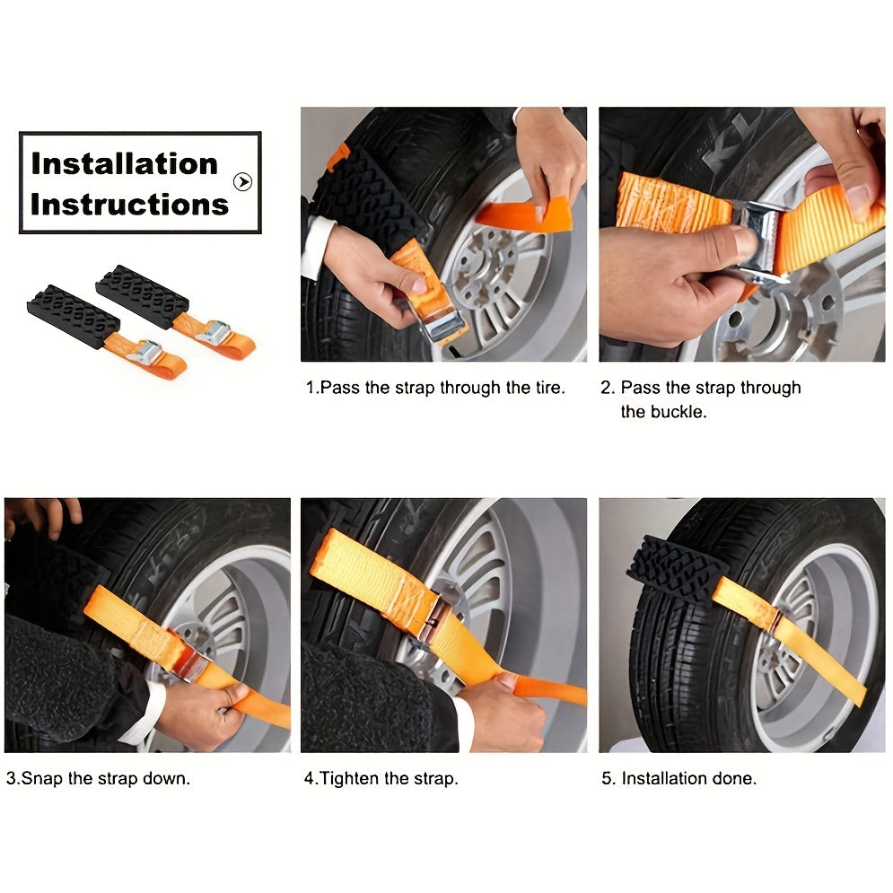 Tire Traction Device Snow Mud Sand Chains Cars SUVs Outdoor