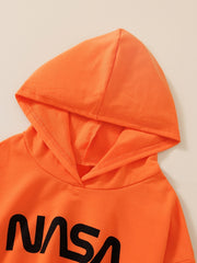 2pcs Baby Girls Crop Hoodie & Pant Set Kids Clothes