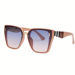 Men's Square Frame Driving Sunglasses + Leather Soft Bag