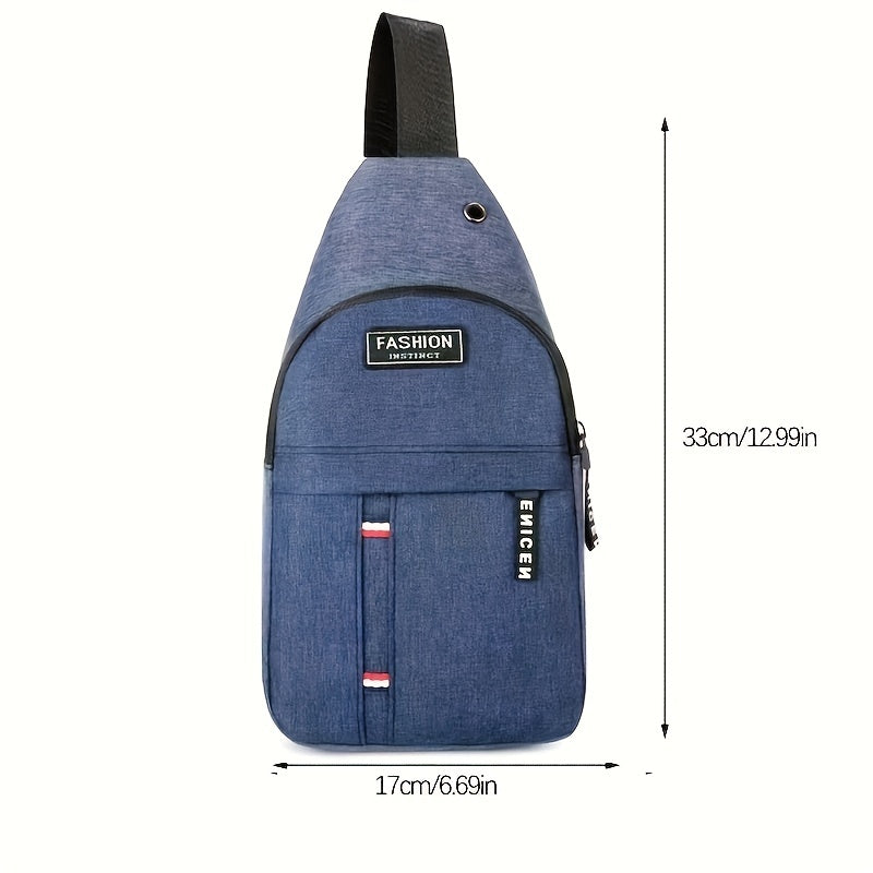 Large Capacity Outdoor Travel Messenger Bag Lightweight Chest Bag