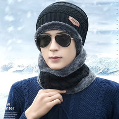 Winter Warm Beanie & Scarf Set for Outdoor Activities