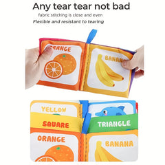 Washable Baby Cloth Book with Sound Paper Palm