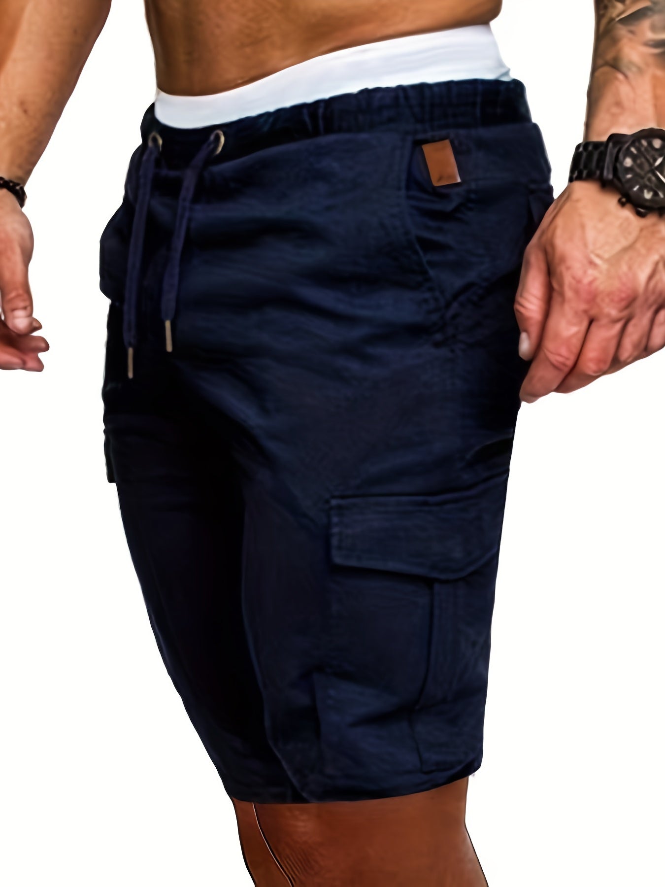 Men's Cotton Cargo Shorts for Summer Activities