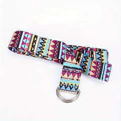 Printed Yoga Stretching Strap for Fitness - Tension Strap for Yoga