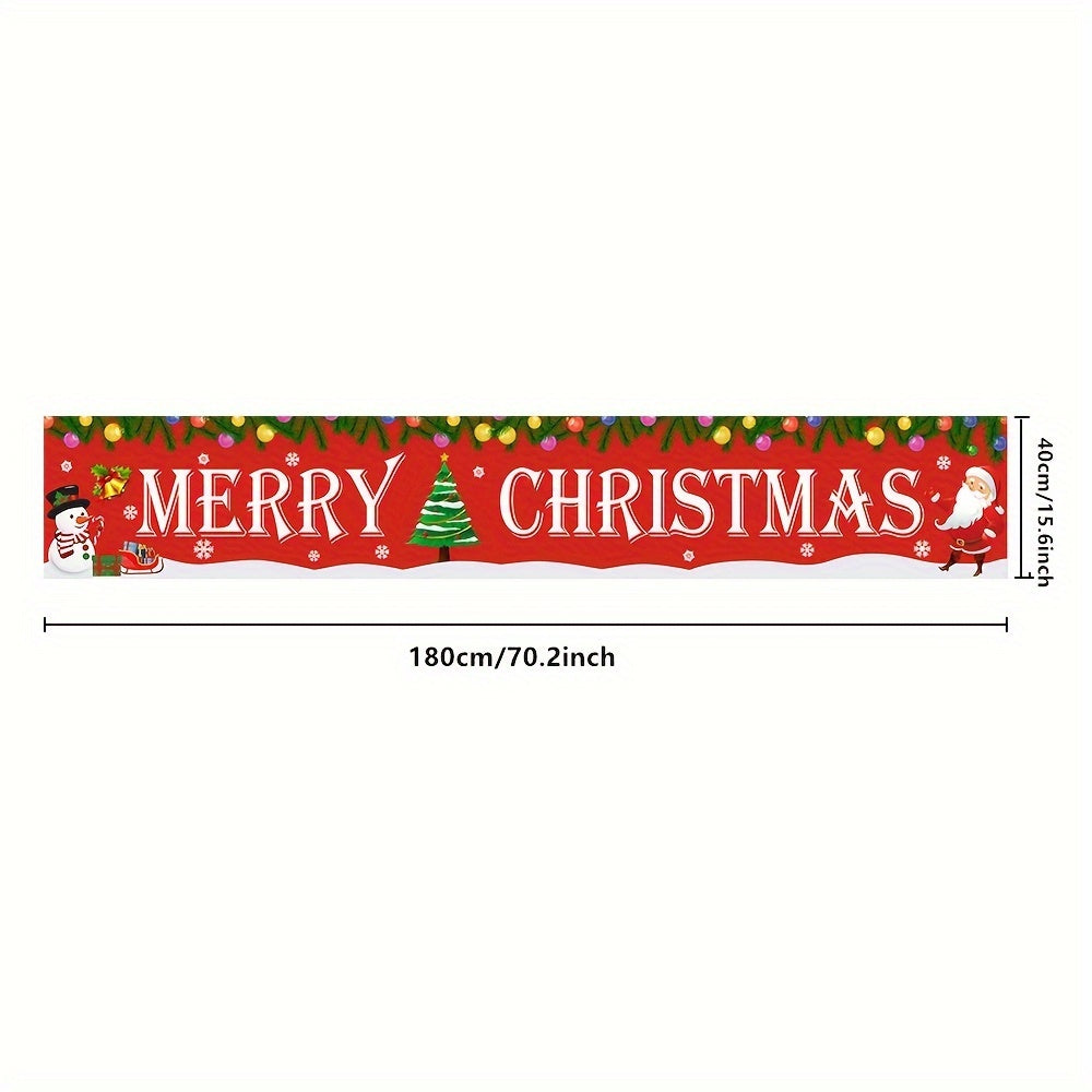 Outdoor Merry Christmas Banner Huge Christmas Yard Banner