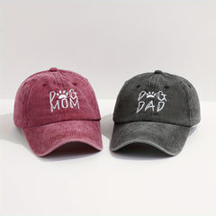 2pcs Mens Embroidered Baseball Cap Cartoon Sun Hat For Outdoor